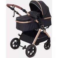 Универсальная коляска Rant Basic Roller Gold RA161 (2 в 1, black) - Изображение №13 — Chaika Market