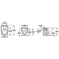 Унитаз подвесной Roca Victoria 734630300R - Изображение №3 — Chaika Market