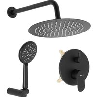 Душевая система  Rea Hyper Black matt P2002 — Chaika Market