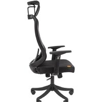 Офисное кресло CHAIRMAN CH563 (черный пластик/черный) - Изображение №3 — Chaika Market