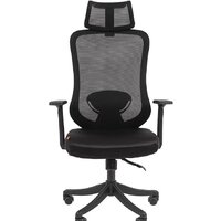 Офисное кресло CHAIRMAN CH563 (черный пластик/черный) - Изображение №2 — Chaika Market