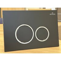 Унитаз подвесной Roxen Antares One Rimless 6 в 1 StounFix Dual Fresh 506495 (кнпка: черный матовый) - Изображение №12 — Chaika Market