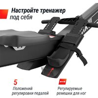 Гребной тренажер Unixfit Air Magnetic Rower-X Black - Изображение №9 — Chaika Market