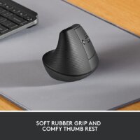Вертикальная мышь Logitech Lift (графит) - Изображение №2 — Chaika Market