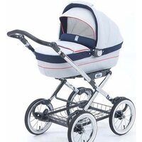 Коляска-люлька CAM Linea Classy ART903-T305 (белый/синий) — Chaika Market