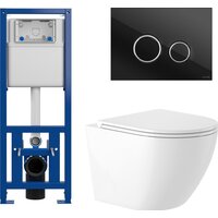Унитаз подвесной Saniteco KW-9003W + 64117 + S-IN-MZ-LINK_PRO - Изображение №10 — Chaika Market
