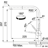 Смеситель Franke Atlas Neo Pull Out (черный) - Изображение №2 — Chaika Market