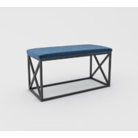 Банкетка Hype Mebel Куб (черный/синий) — Chaika Market