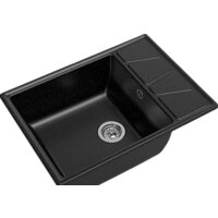 Кухонная мойка GranFest GF-V-680L (черный) — Chaika Market