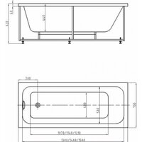 Ванна Aquatek Мия 175x70 - Изображение №2 — Chaika Market