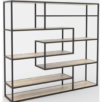 Стеллаж Hype Mebel Зиг-Заг 170x150 (черный/древесина белая) — Chaika Market