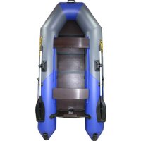 Моторно-гребная лодка Муссон 2800 СК LIGHT (серый/синий) - Изображение №1 — Chaika Market