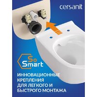 Унитаз подвесной Cersanit City Smart CO DPL EO Slim + Vector 68305 (с кнопкой Estetica черный матовый) - Изображение №8 — Chaika Market