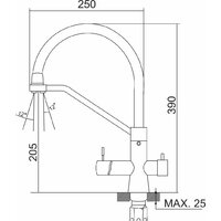 Смеситель РМС SUS127TBL-016F-015 - Изображение №4 — Chaika Market