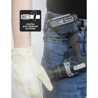 Ударная дрель-шуруповерт Pioneer Tools CID-E2002CB (с 2-мя АКБ, кейс) - Изображение №7 — Chaika Market