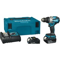 Дрель-шуруповерт Makita DDF489RTJ (с 2-мя АКБ, кейс) — Chaika Market