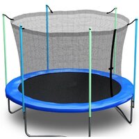 Батут Atlas Sport 312 см - 10ft (с лестницей, внутренняя сетка, синий) - Изображение №4 — Chaika Market