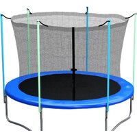 Батут Atlas Sport 312 см - 10ft (с лестницей, внутренняя сетка, синий) - Изображение №2 — Chaika Market