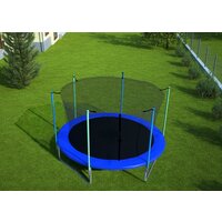 Батут Atlas Sport 312 см - 10ft (с лестницей, внутренняя сетка, синий) - Изображение №6 — Chaika Market