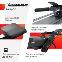 Гребной тренажер Unixfit Air Rower-X Black - Изображение №7 — Chaika Market