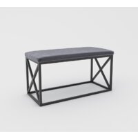 Банкетка Hype Mebel Куб (черный/серый) — Chaika Market