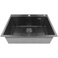 Кухонная мойка Stellar S6050NB-S1 (нано черный) - Изображение №2 — Chaika Market