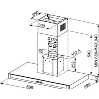 Кухонная вытяжка Franke Neptune FNE 905 XS - Изображение №4 — Chaika Market