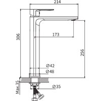 Смеситель Lauter Reef 21CK8678C - Изображение №2 — Chaika Market