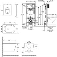 Унитаз подвесной Lauter Sulzdorf + GROHE Rapid SL 39504000 (белый с микролифтом) - Изображение №20 — Chaika Market