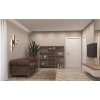 Стеллаж Hype Mebel Зиг-Заг 170x150 (белый/дуб галифакс олово) - Изображение №3 — Chaika Market