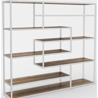 Стеллаж Hype Mebel Зиг-Заг 170x150 (белый/дуб галифакс олово) — Chaika Market