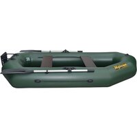 Моторно-гребная лодка Муссон R-260 PC TP (зеленый) - Изображение №4 — Chaika Market