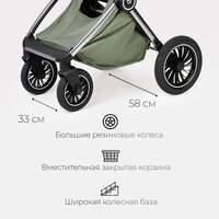 Универсальная коляска Tomix Adele 2 в 1 S760/2 (черный) - Изображение №31 — Chaika Market