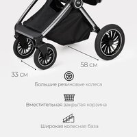 Универсальная коляска Tomix Adele 2 в 1 S760/2 (черный) - Изображение №33 — Chaika Market
