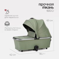 Универсальная коляска Tomix Adele 2 в 1 S760/2 (черный) - Изображение №53 — Chaika Market