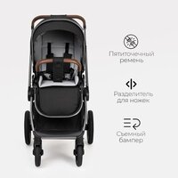 Универсальная коляска Tomix Adele 2 в 1 S760/2 (черный) - Изображение №27 — Chaika Market