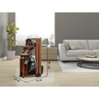 Гребной тренажер Unixfit Wood Rower Dark - Изображение №6 — Chaika Market