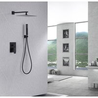 Душевая система  Abber Daheim AF8219B (черный матовый) - Изображение №2 — Chaika Market