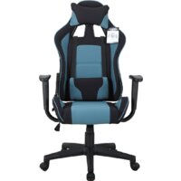 Игровое (геймерское) кресло Brabix GT Racer GM-100 (черный/голубой) - Изображение №3 — Chaika Market
