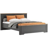 Кровать Black Red White Jasmin LOZ160х200 М (графит/дуб артизан/графит) — Chaika Market