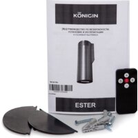 Кухонная вытяжка Konigin Ester 31 (нержавеющая сталь/черное стекло) - Изображение №11 — Chaika Market