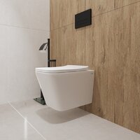 Унитаз подвесной Lauter Square 214903 + GROHE Rapid SL 38772001 (прямоугольная, хром) - Изображение №12 — Chaika Market