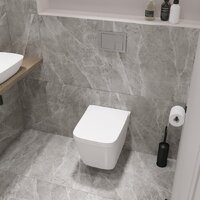 Унитаз подвесной Lauter Square 214903 + GROHE Rapid SL 38772001 (прямоугольная, хром) - Изображение №13 — Chaika Market