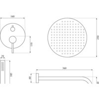 Душевая система  Calani Nexos CAL-B0021 - Изображение №7 — Chaika Market