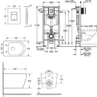 Унитаз подвесной Lauter Sulzdorf + GROHE Rapid SL 38772001 (белый с микролифтом) - Изображение №20 — Chaika Market