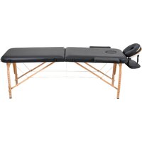 Массажный стол Atlas Sport складной 2-с 60 см деревянный (черный) - Изображение №3 — Chaika Market