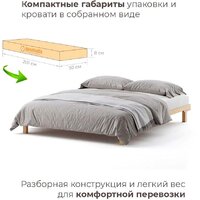 Кровать Домаклево Канапе 140x190 (береза/натуральный) - Изображение №4 — Chaika Market