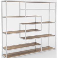 Стеллаж Hype Mebel Зиг-Заг 170x150 (белый/дуб галифакс натуральный) — Chaika Market