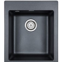 Кухонная мойка Paulmark Kante 40 PM104249-BLM (черный/черный металлик) — Chaika Market