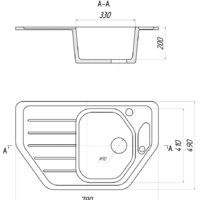 Кухонная мойка Gerhans E08 (графит) - Изображение №2 — Chaika Market